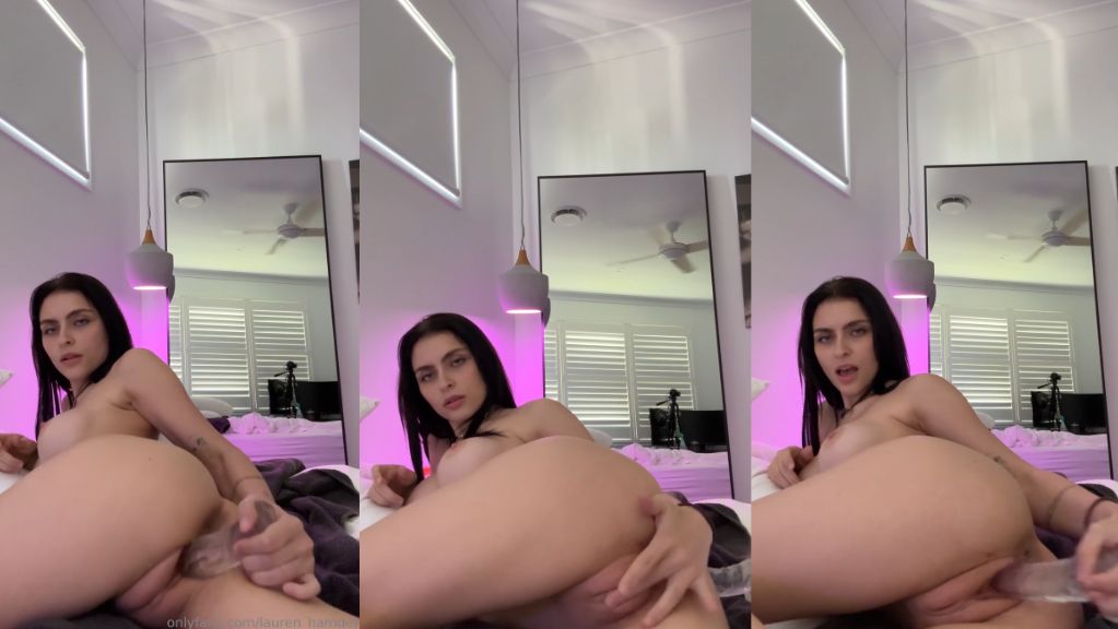 Lauren Hamden Sideway Pussy Penetration With Dildo Onlyfans Video Leaked