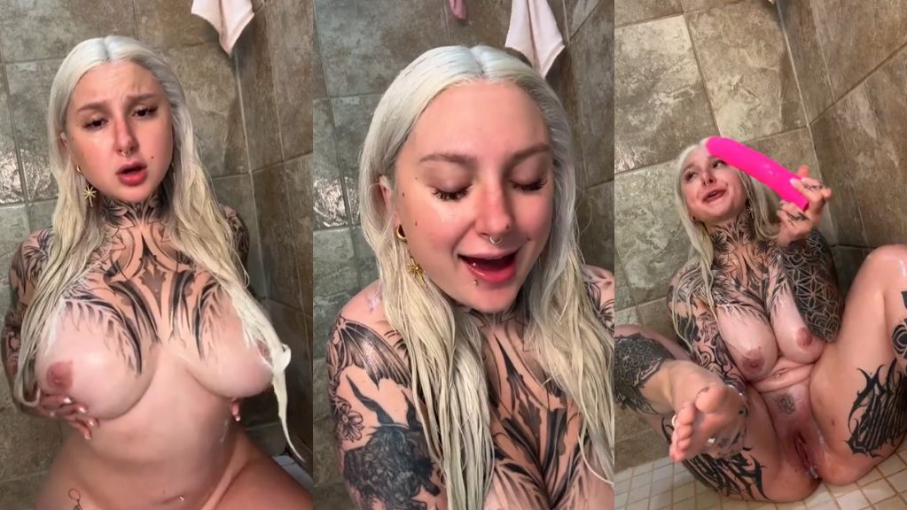 Skylar Vox Fuck Herself With Dildo And JOI In The Shower Onlyfans Video Leaked